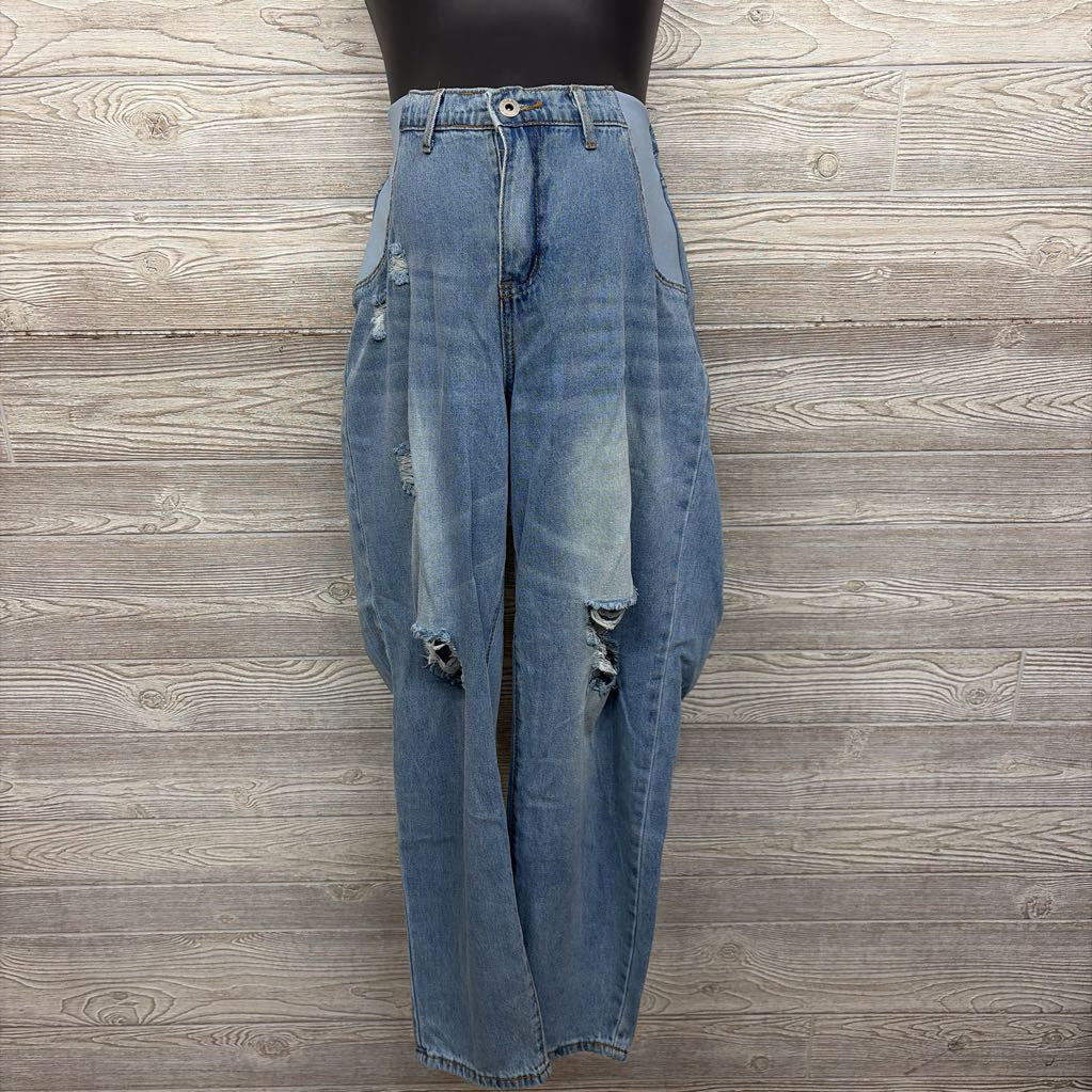 Side Panel Straight Jeans Large