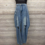 Side Panel Straight Jeans Large