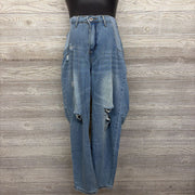 Side Panel Straight Jeans Large