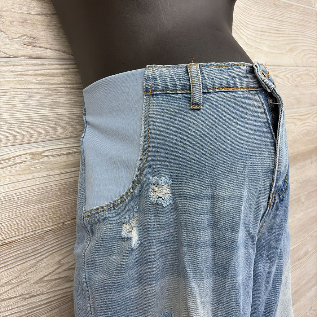 Side Panel Straight Jeans Large