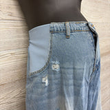 Side Panel Straight Jeans Large