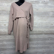 Wrap Midi Sweater Dress Large