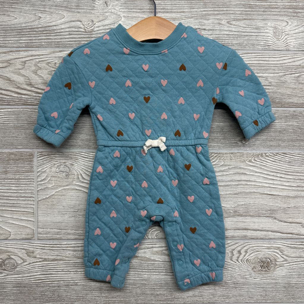 LS Quilted Outfit Hearts 3M