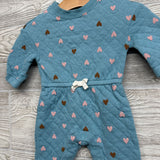 LS Quilted Outfit Hearts 3M