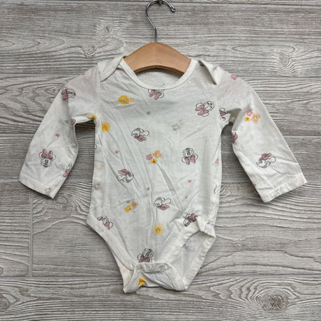 Quilted Overalls & LS Bodysuit Minnie Mouse Suns 6-9M