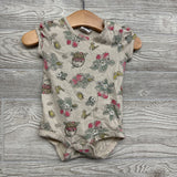 Knit Shortalls & Bodysuit Strawberries Butterflies 6M