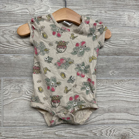 Knit Shortalls & Bodysuit Strawberries Butterflies 6M