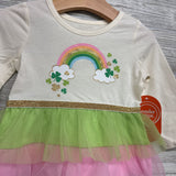 NEW LS Tutu Dress Shamrock Rainbow 12M