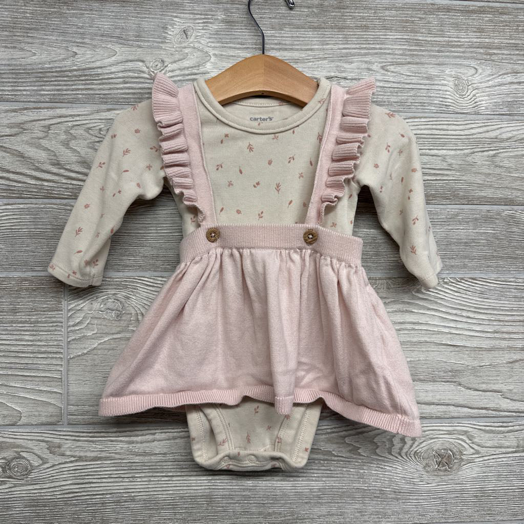 Flutter Strap Jumper & LS Bodysuit Leaves 6M