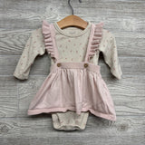 Flutter Strap Jumper & LS Bodysuit Leaves 6M