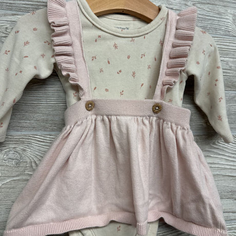 Flutter Strap Jumper & LS Bodysuit Leaves 6M