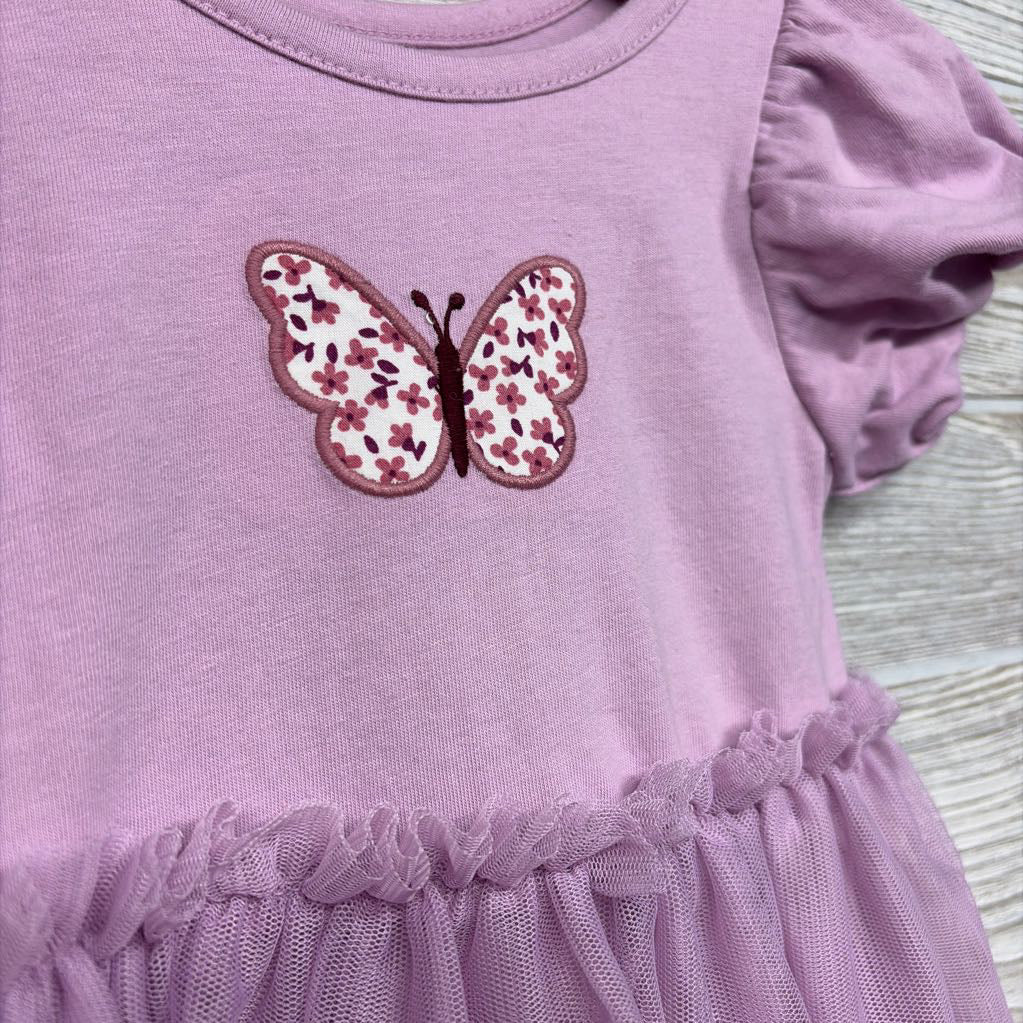 Puff Sleeve Tulle Dress Butterfly 18M