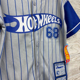 NEW Mesh Button Up Jersey Stripeds 6-7