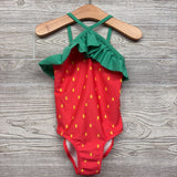 Ruffle Strawberry Swimsuit 4T