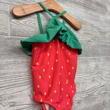 Ruffle Strawberry Swimsuit 4T