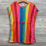 Swim Cover Pom Trim Stripes 5T