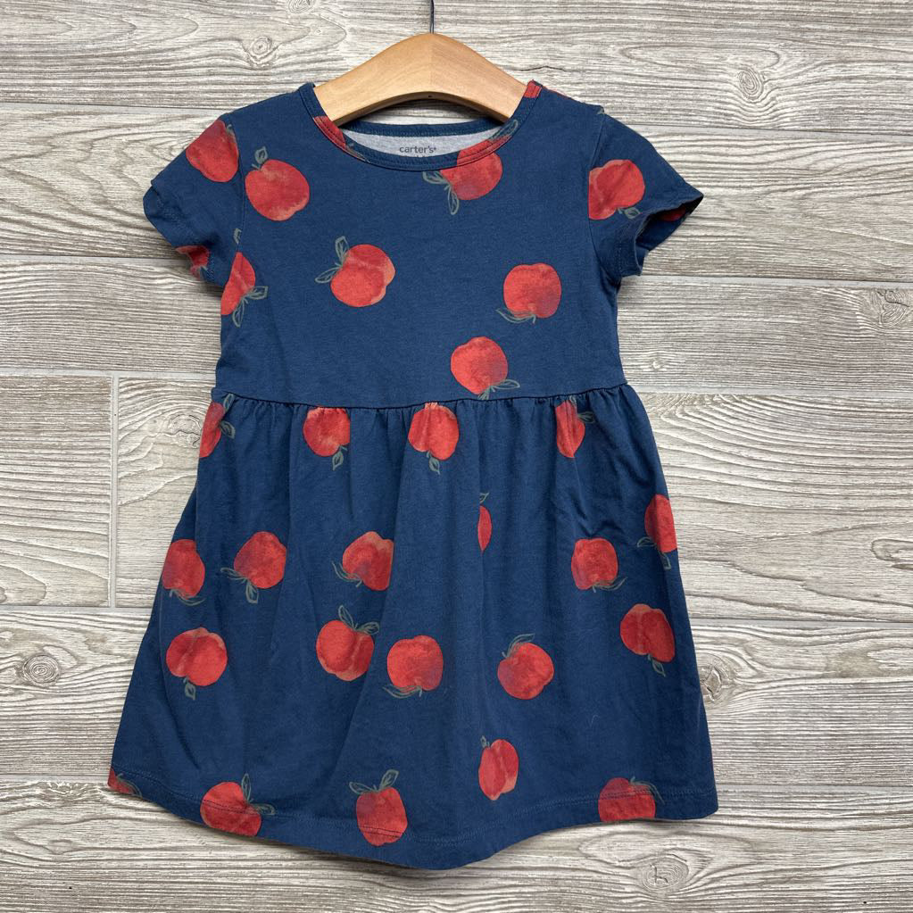 Jersey Dress Apples 4T