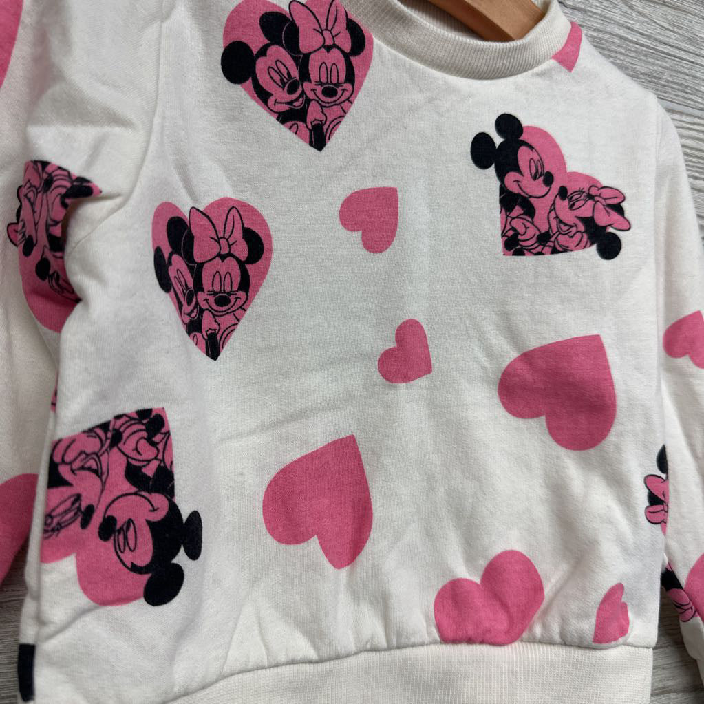 Crewneck Minnie Mouse Hearts 4-5