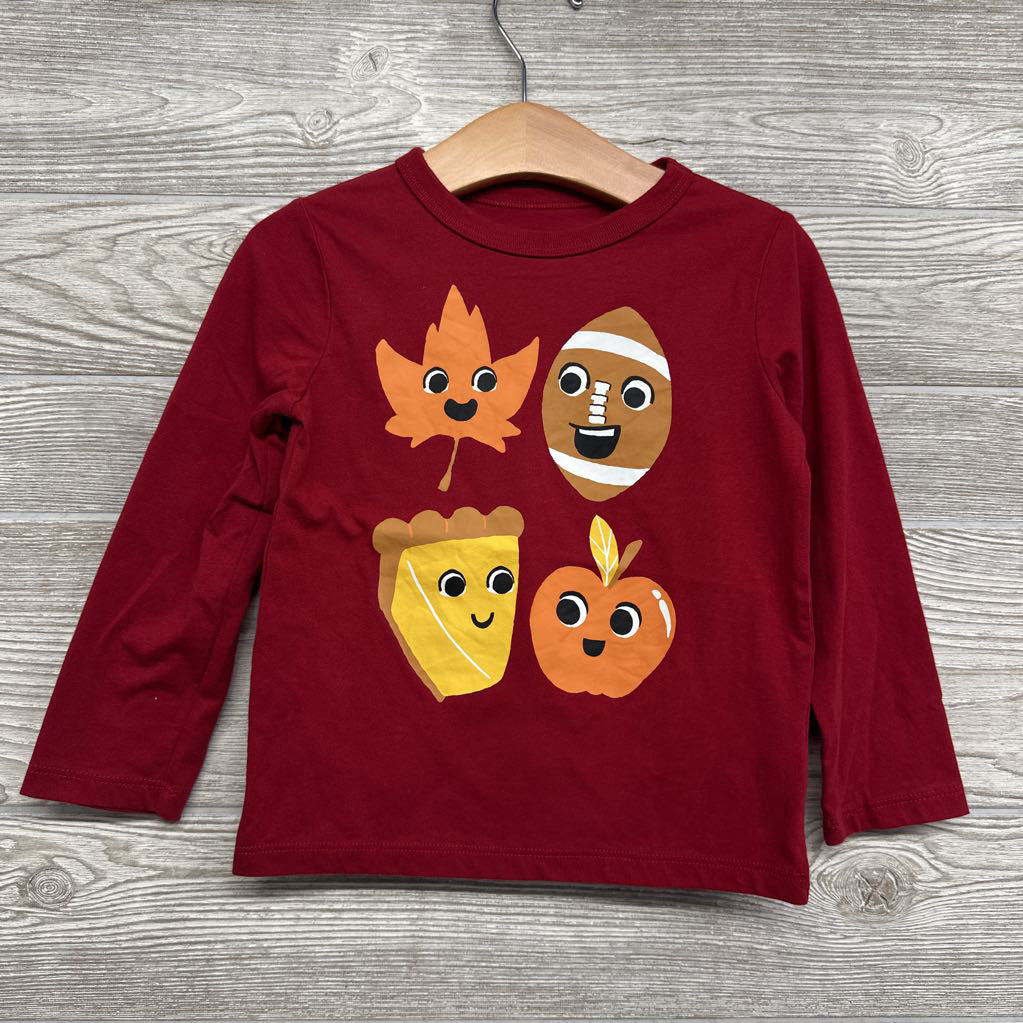 LS Shirt Leaf Football Pie 3T