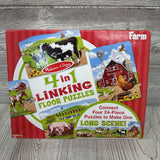 Farm Scene 4 In 1 Linking Puzzles