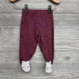 LS Side Snap Bodysuit & Footed Pants Animal Print 6M