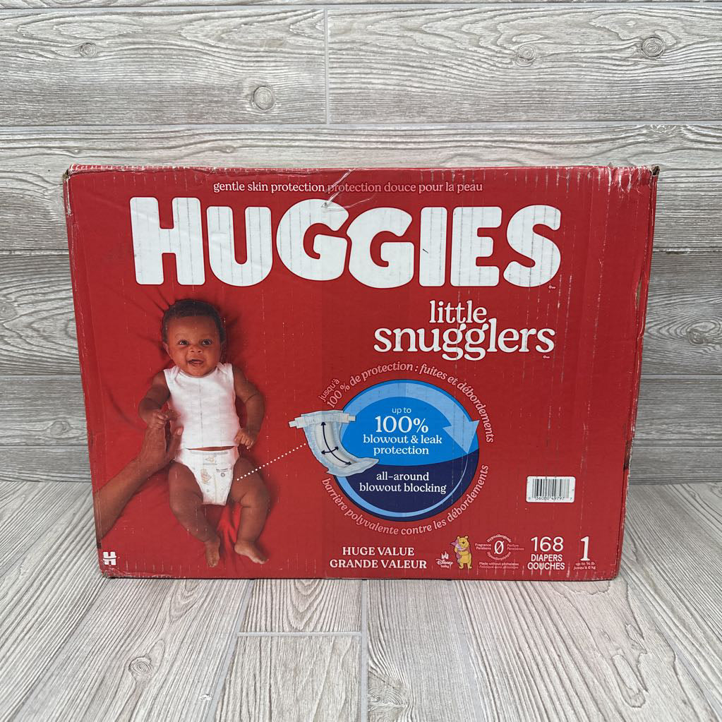 NEW 168 Ct Little Snugglers Diapers