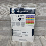 NEW 4 Pk Onesie Solid