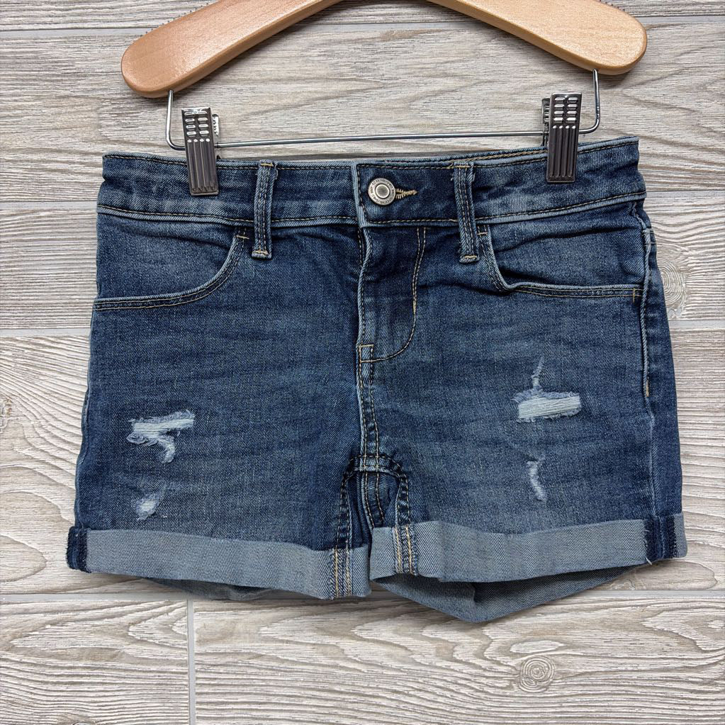 Distressed Denim Shorts Cuffed 8