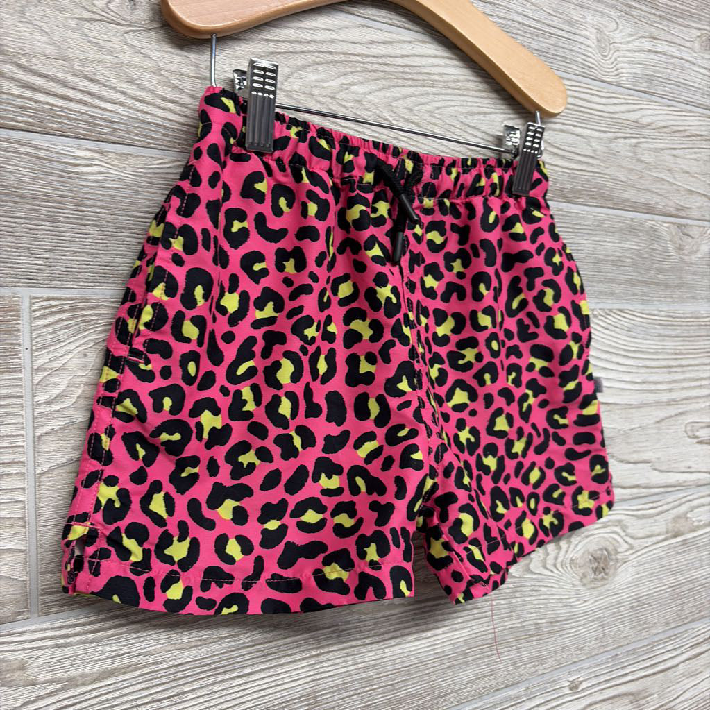 Drawstring Swim Trunks Animal Print 6T