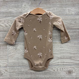 LS Ribbed Bodysuit & Pants Flowers 6M