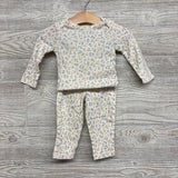 LS Bodysuit & Pants Flowers 9M