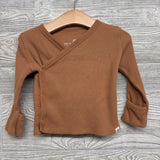 LS Waffle Knit Side Snap Shirt & Footed Pants 9M