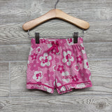 2 Pc Button Up PJs Flowers 5T