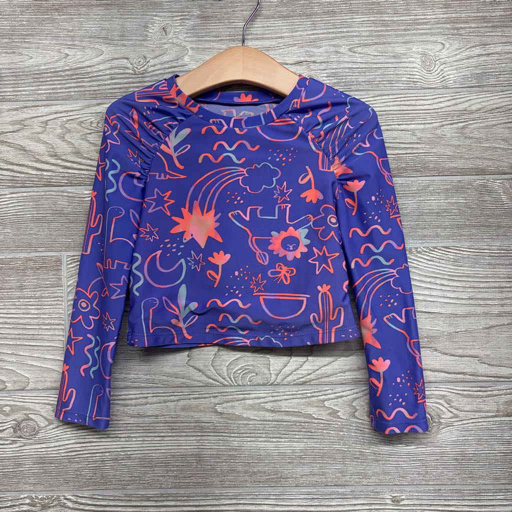 2 Pc LS Swimsuit Lions Dinosaurs Flowers 5T