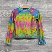 2 Pc LS Swimsuit Ombre Seahorses Starfish 5T
