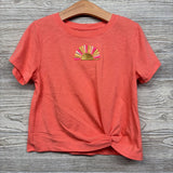 Front Knot Shirt Embroidered Sun 4-5