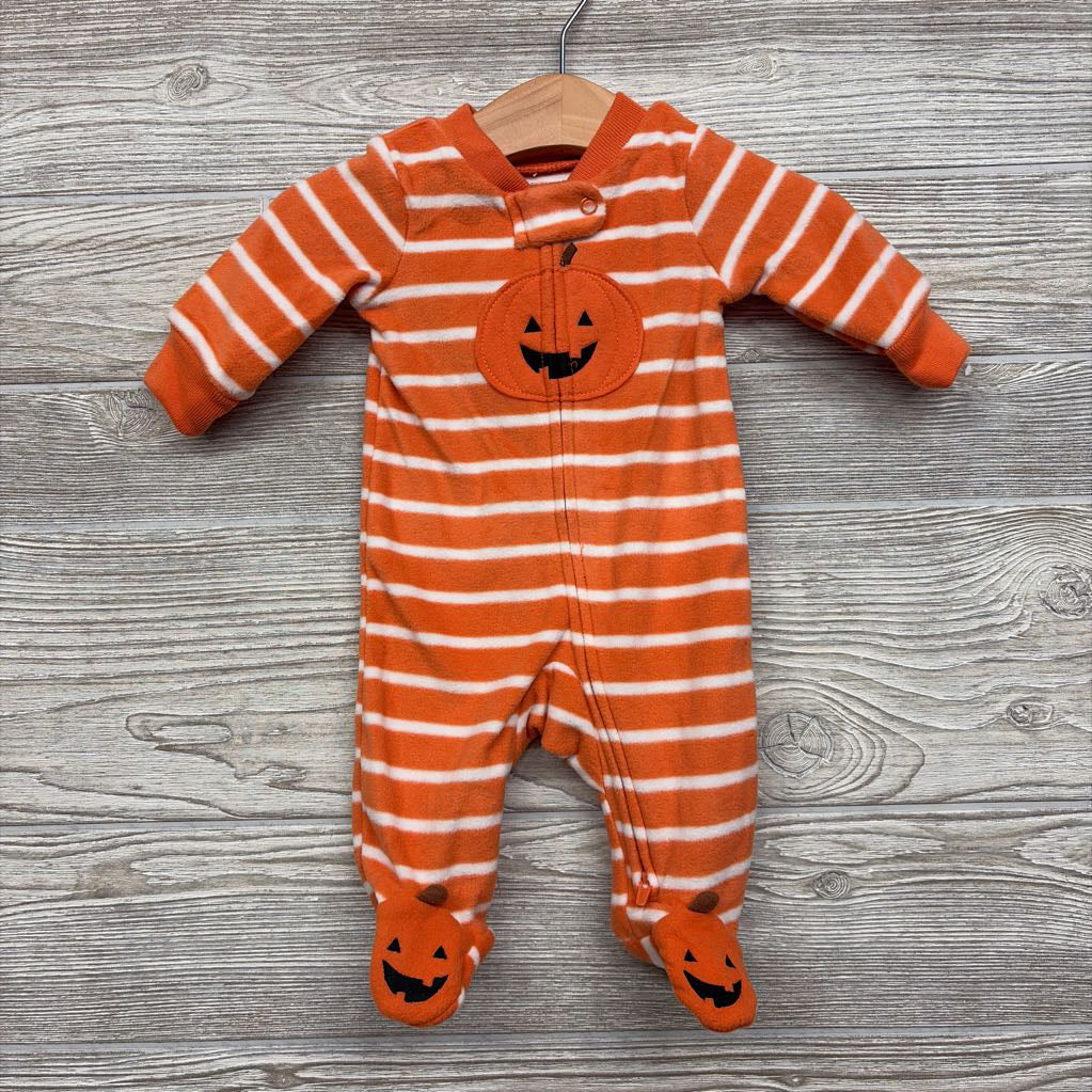 Blanket Sleeper Stripes Pumpkin NB