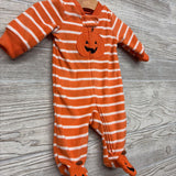 Blanket Sleeper Stripes Pumpkin NB