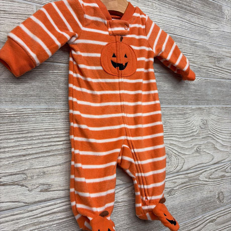 Blanket Sleeper Stripes Pumpkin NB