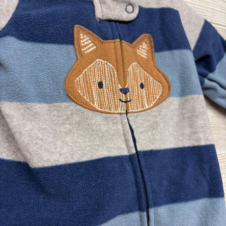 Blanket Sleeper Stripes Fox 0-3M