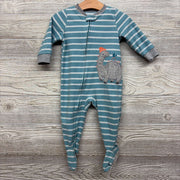 Blanket Sleeper Stripes Dinoasur 12M