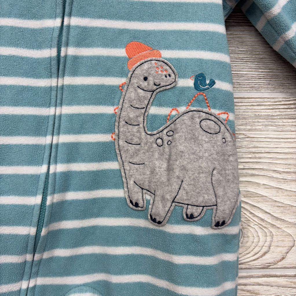 Blanket Sleeper Stripes Dinoasur 12M