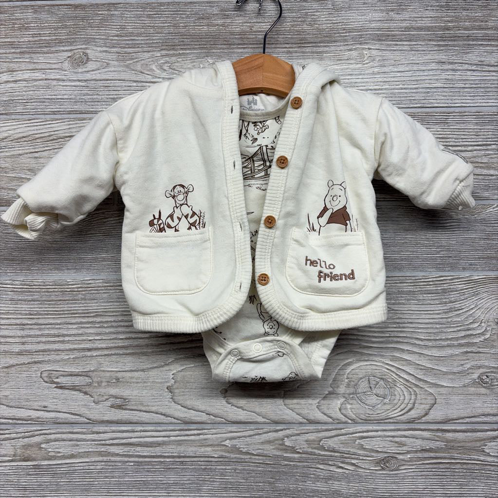 Reversible Jacket & Bodysuit Winnie The Pooh 3M