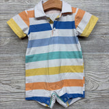 Polo Shorty Romper Stripes 6-9M