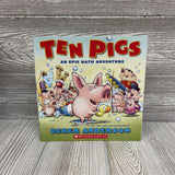 Ten Pigs An Epic Bath Adventure Paperback Book
