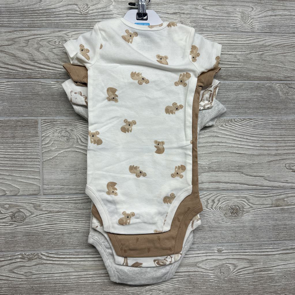 NEW 4 Pk Bodysuits Cows Koalas 12M