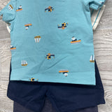 NEW Shortalls Elephant, Shirts Stripes, Shirt Sailboats & French Terry Shorts 12M