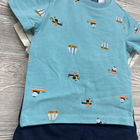NEW Shortalls Elephant, Shirts Stripes, Shirt Sailboats & French Terry Shorts 12M