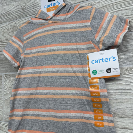 NEW Shorty Romper W/ Hood Stripes 12M