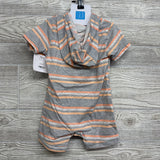 NEW Shorty Romper W/ Hood Stripes 12M